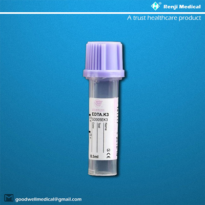 신생아들을 위한 PP 극소 채혈 튜브 0.25 ml/0.5ml