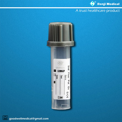 신생아들을 위한 PP 극소 채혈 튜브 0.25 ml/0.5ml