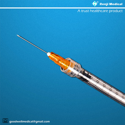 MSDS 버릴 수 있는 의학적이 소비재의, 바늘과 25G 1 밀리람베르트 루어 로크 주사기
