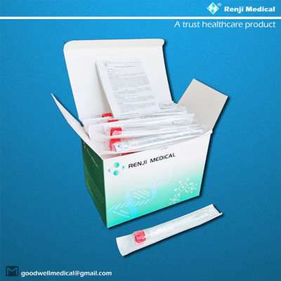 레드 캡으로 버릴 수 있는 비인강 바이러스 샘플 수집 튜브